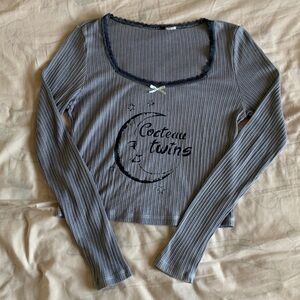 Cocteau Twins Long Sleeve Lace Top